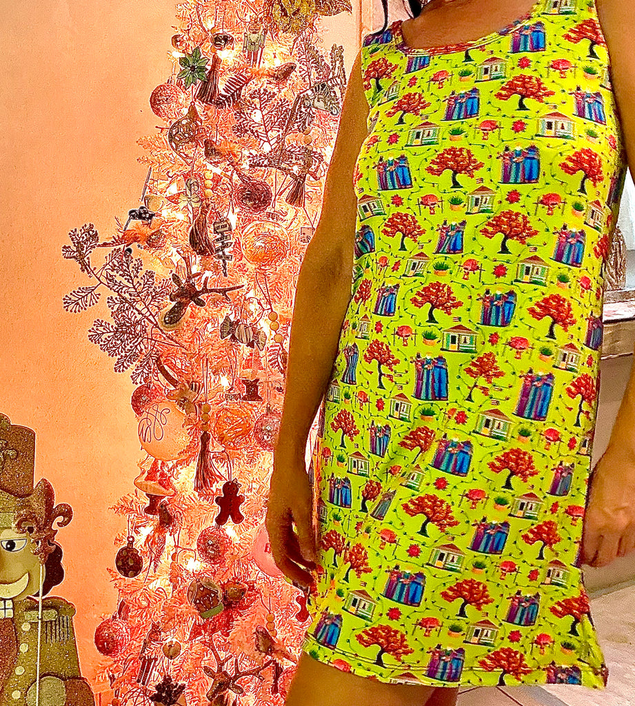 "Navidad en el Campo" Pajama Dress