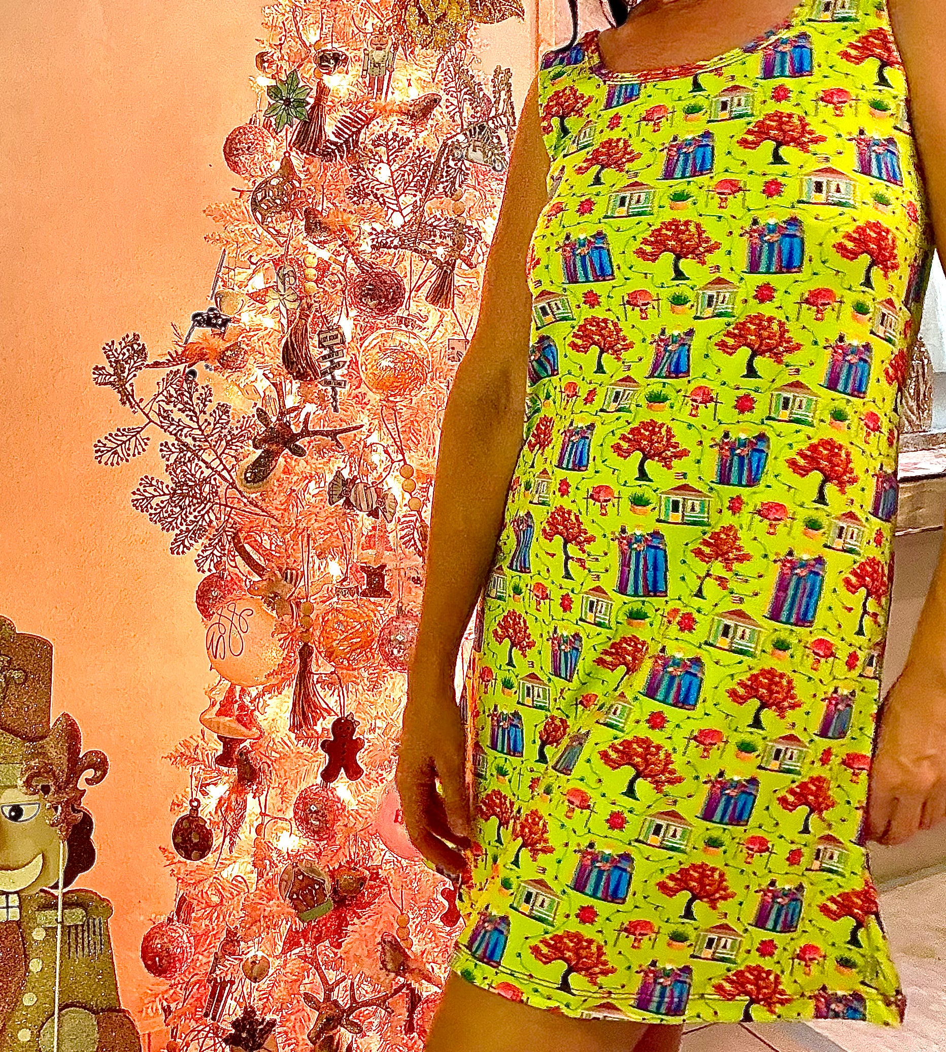 "Navidad en el Campo" Pajama Dress