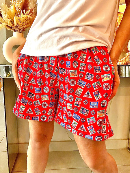 "Sellos Navideños" Unisex Bermuda Short Set