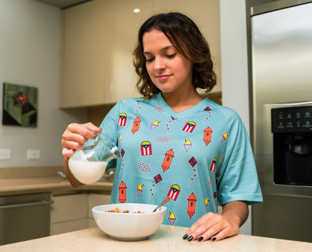 "Paseo por San Juan" pajama dress