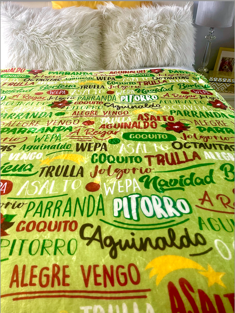 Palabreo Navideño Christmas Blanket